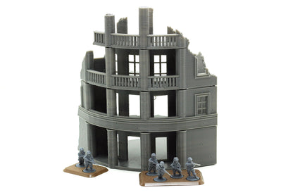 Wargaming Terrain WWII Stalingrad Ruined House 4 Various Scales Historical Wargaming (US tariffs are pre-paid by us)