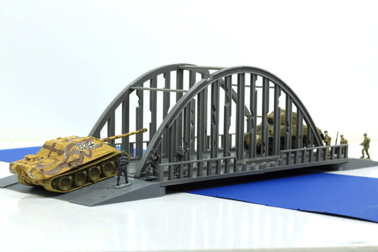 Wargaming Terrain Interlocking Steel Arch Bridge (1 arch segment) Various Scales Historical Wargaming Modern (US tariffs are pre-paid by us)