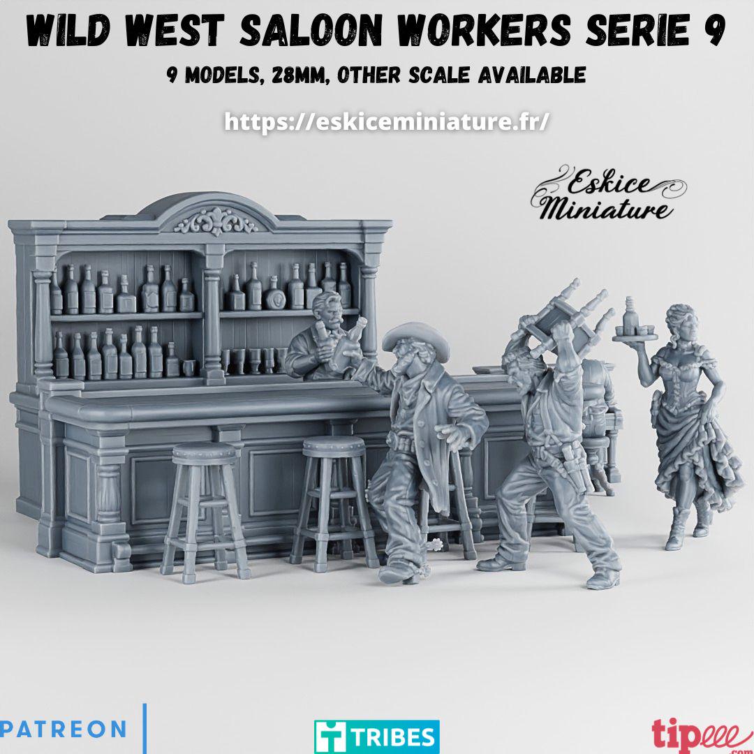 Wild West Saloon Set Various Scales Historical Wargaming (US tariffs are pre-paid by us)