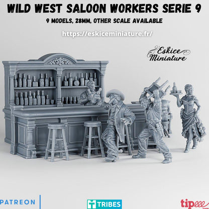 Wild West Saloon Set Various Scales Historical Wargaming (US tariffs are pre-paid by us)