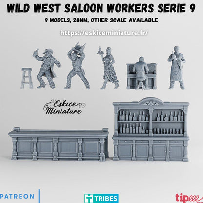 Wild West Saloon Set Various Scales Historical Wargaming (US tariffs are pre-paid by us)