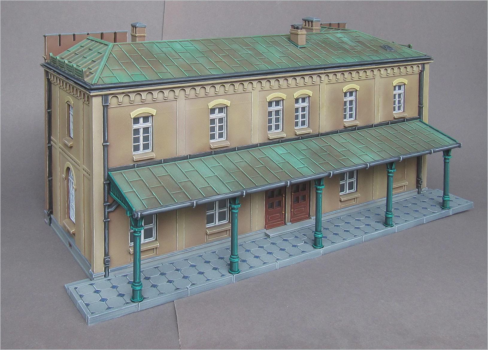 Wargaming Terrain European Train Station Various Scales Historical Wargaming (US tariffs are pre-paid by us)