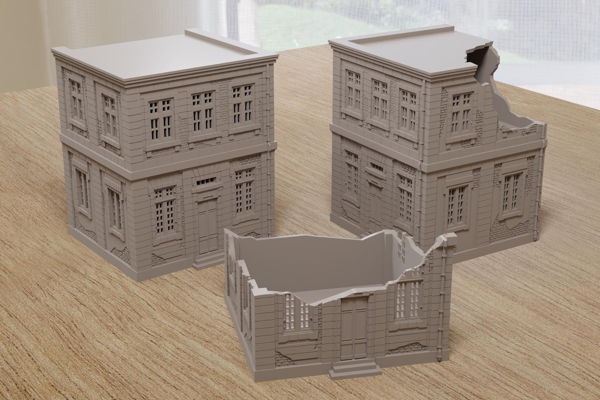 Wargaming Terrain WWII Normandy Bank Building (1 model) Various Scales Historical Wargaming (US tariffs are pre-paid by us)