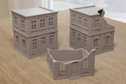 Wargaming Terrain WWII Normandy Bank Building (1 model) Various Scales Historical Wargaming (US tariffs are pre-paid by us)
