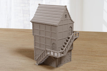 Wargaming Terrain Medieval Night Life District House H2 Various Scales Historical Fantasy (US tariffs are pre-paid by us)