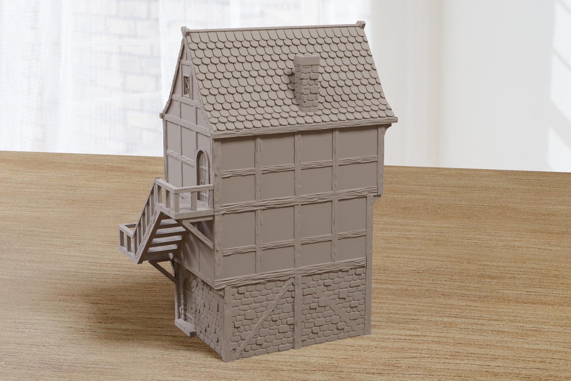 Wargaming Terrain Medieval Night Life District House H2 Various Scales Historical Fantasy (US tariffs are pre-paid by us)