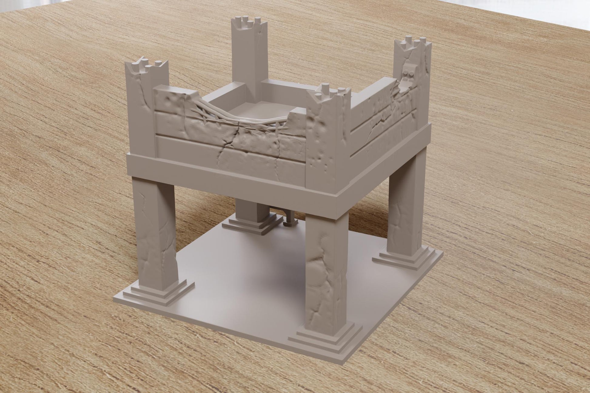 Wargaming Terrain Abandoned Concrete Frame Various Scales Historical Wargaming Modern (US tariffs are pre-paid by us)