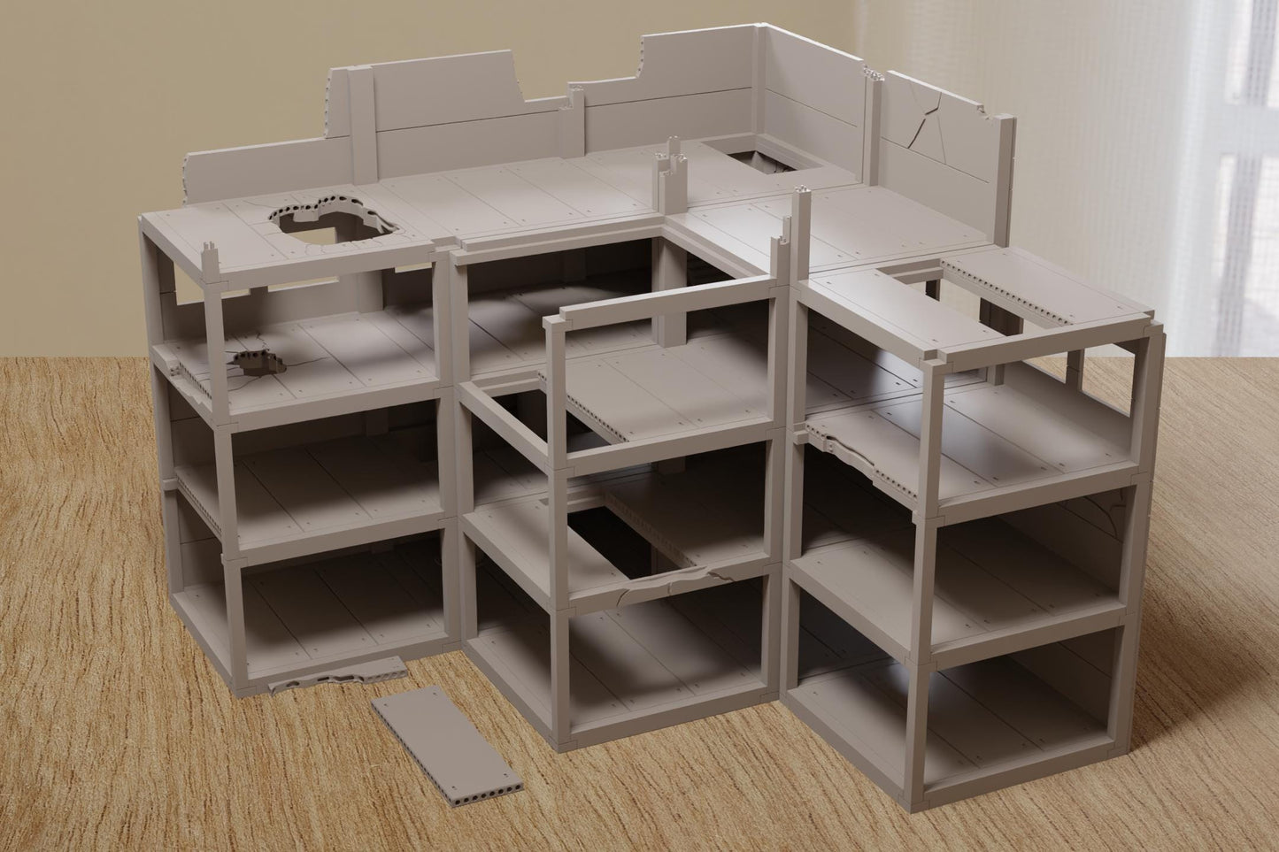 Wargaming Terrain Abandoned Industrial Building Modular Various Scales Historical Wargaming Modern (US tariffs are pre-paid by us)