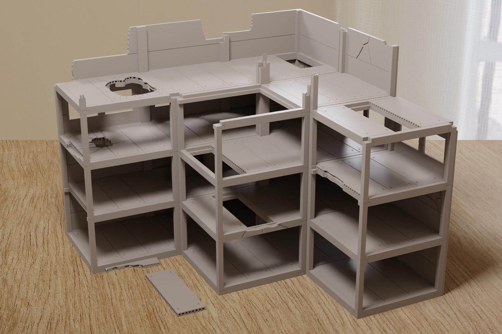 Wargaming Terrain Abandoned Industrial Building Modular Various Scales Historical Wargaming Modern (US tariffs are pre-paid by us)