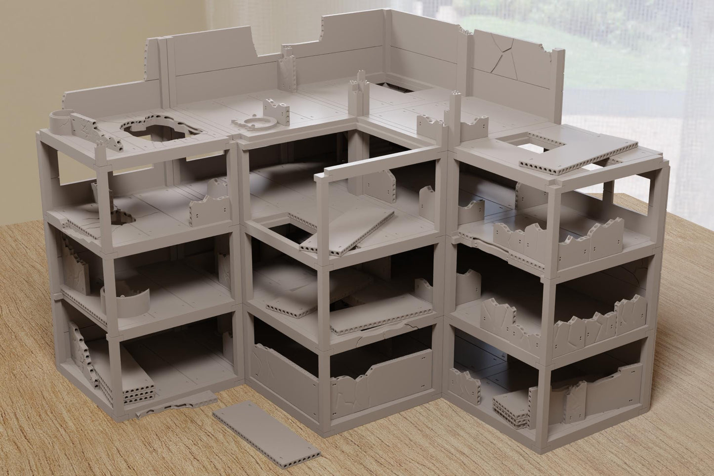 Wargaming Terrain Abandoned Industrial Building Modular Various Scales Historical Wargaming Modern (US tariffs are pre-paid by us)