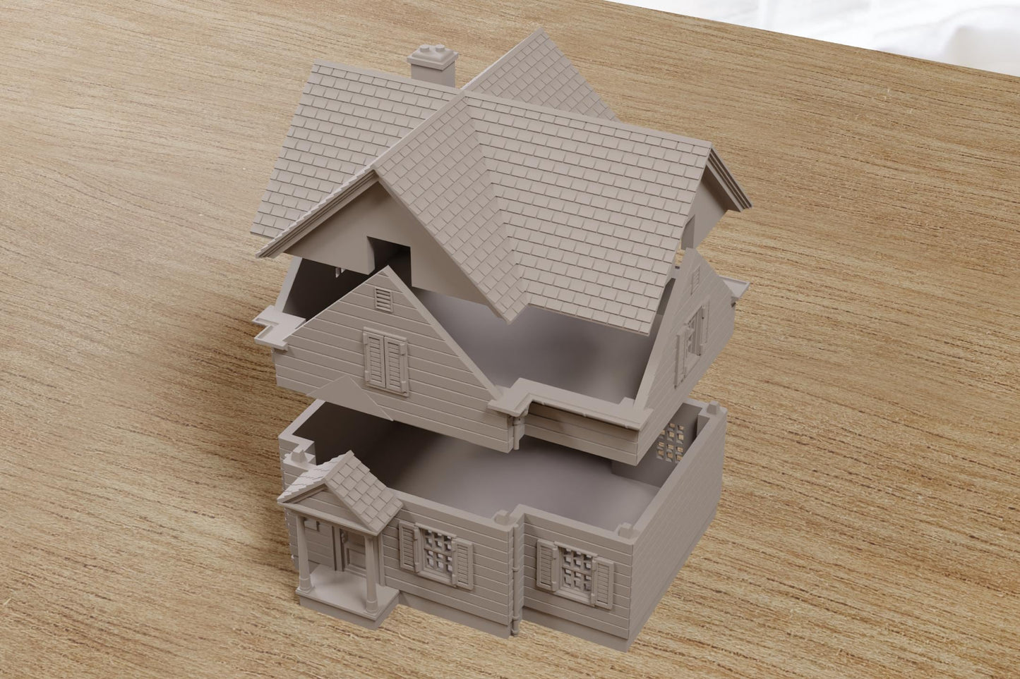 Wargaming Terrain American Classic Suburban House DS1 Various Scales Historical Wargaming Modern (US tariffs are pre-paid by us)