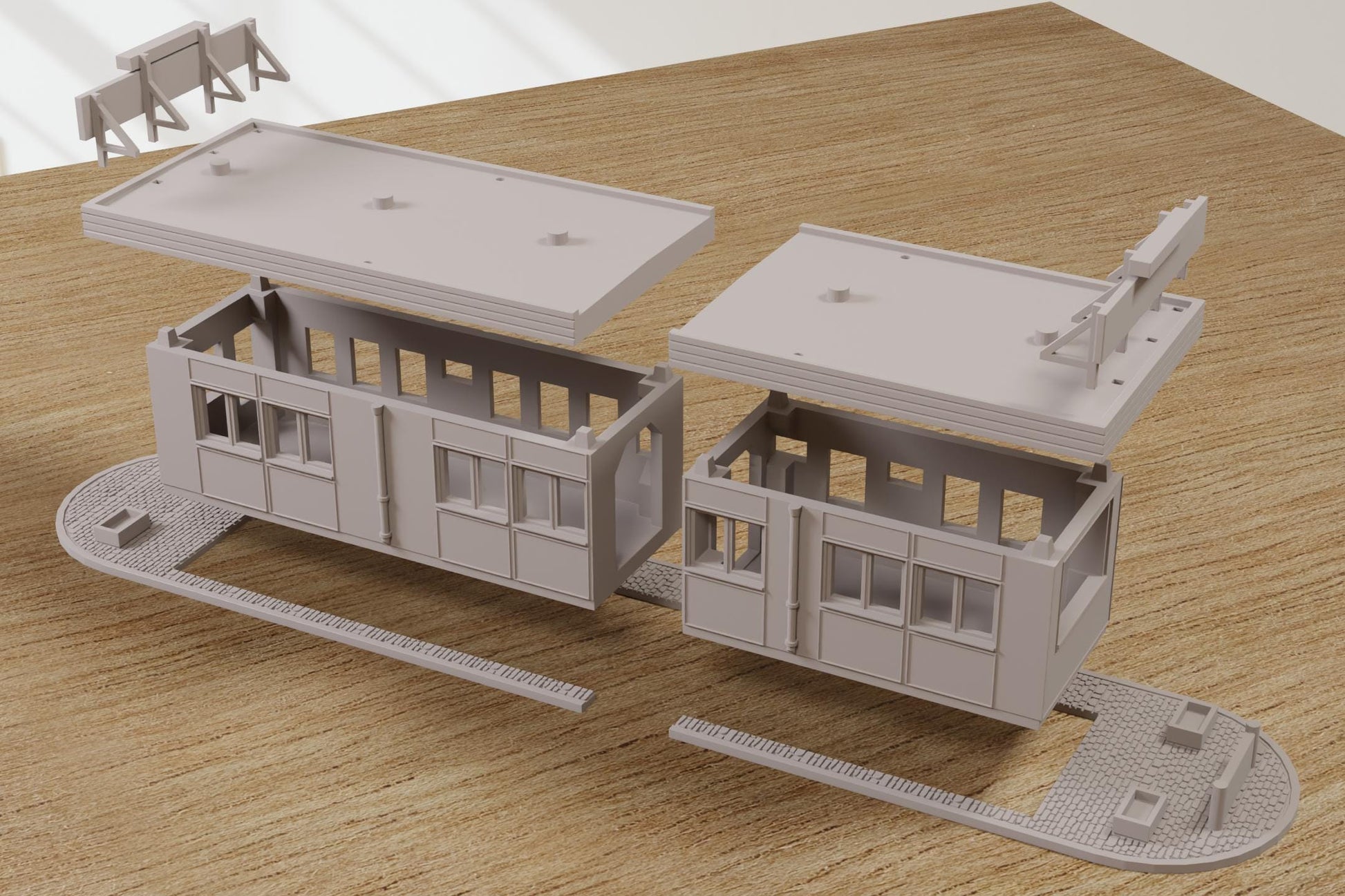 Wargaming Terrain Checkpoint Charlie Berlin Wall Cold War Various Scales Historical Wargaming Modern (US tariffs are pre-paid by us)
