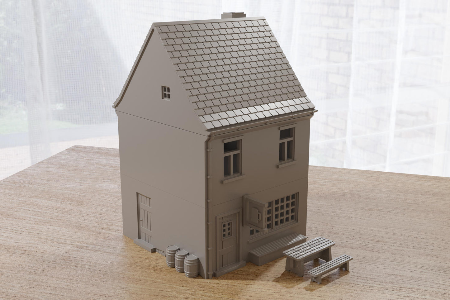 Wargaming Terrain German Bierlokal (pub) Various Scales Historical Wargaming Modern WWII (US tariffs are pre-paid by us)