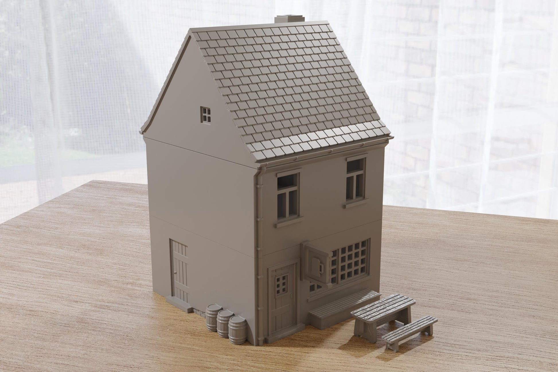 Wargaming Terrain German Bierlokal (pub) Various Scales Historical Wargaming Modern WWII (US tariffs are pre-paid by us)