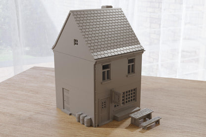Wargaming Terrain German Bierlokal (pub) Various Scales Historical Wargaming Modern WWII (US tariffs are pre-paid by us)