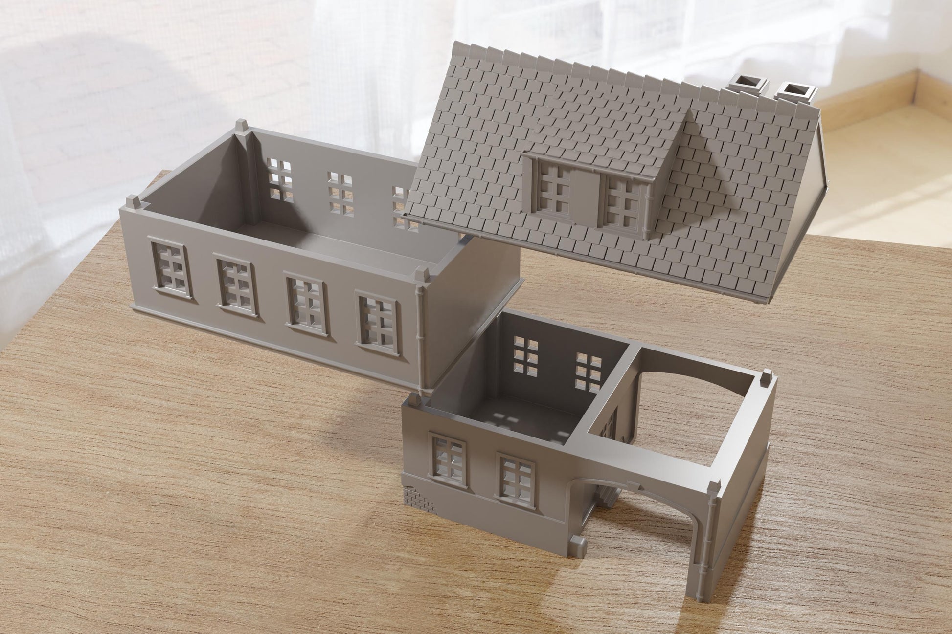 Wargaming Terrain German House DST1 Various Scales Historical Wargaming Modern WWII (US tariffs are pre-paid by us)