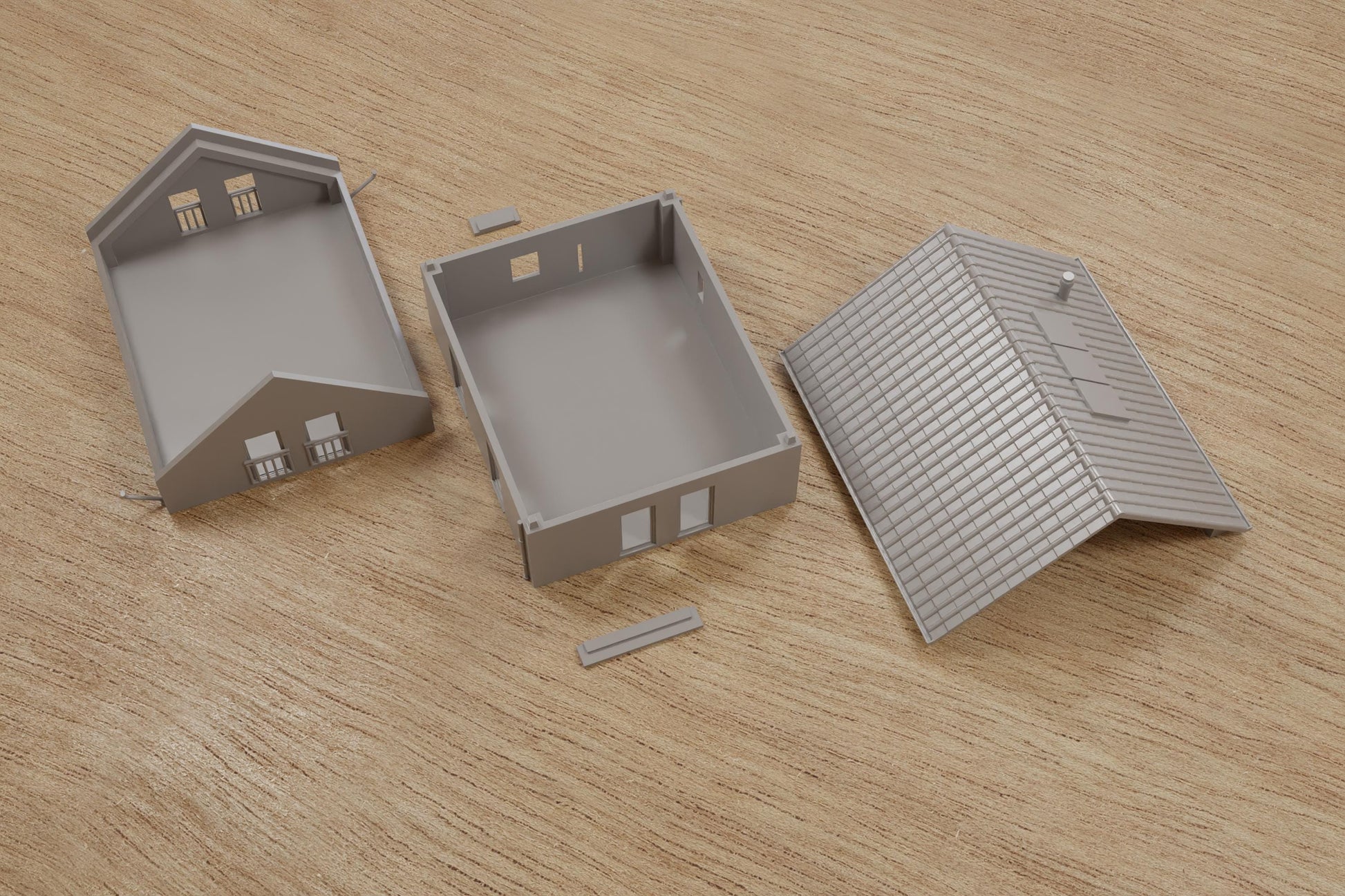 Wargaming Terrain German Modern House T1 Various Scales Historical Wargaming Modern (US tariffs are pre-paid by us)