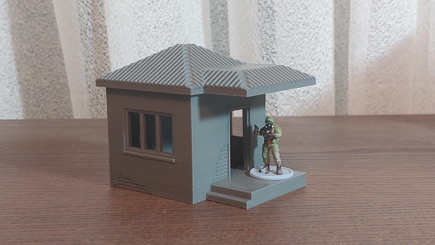 Wargaming Terrain Soviet Era Military Outpost Guard House Various Scales Historical Wargaming Modern (US tariffs are pre-paid by us)