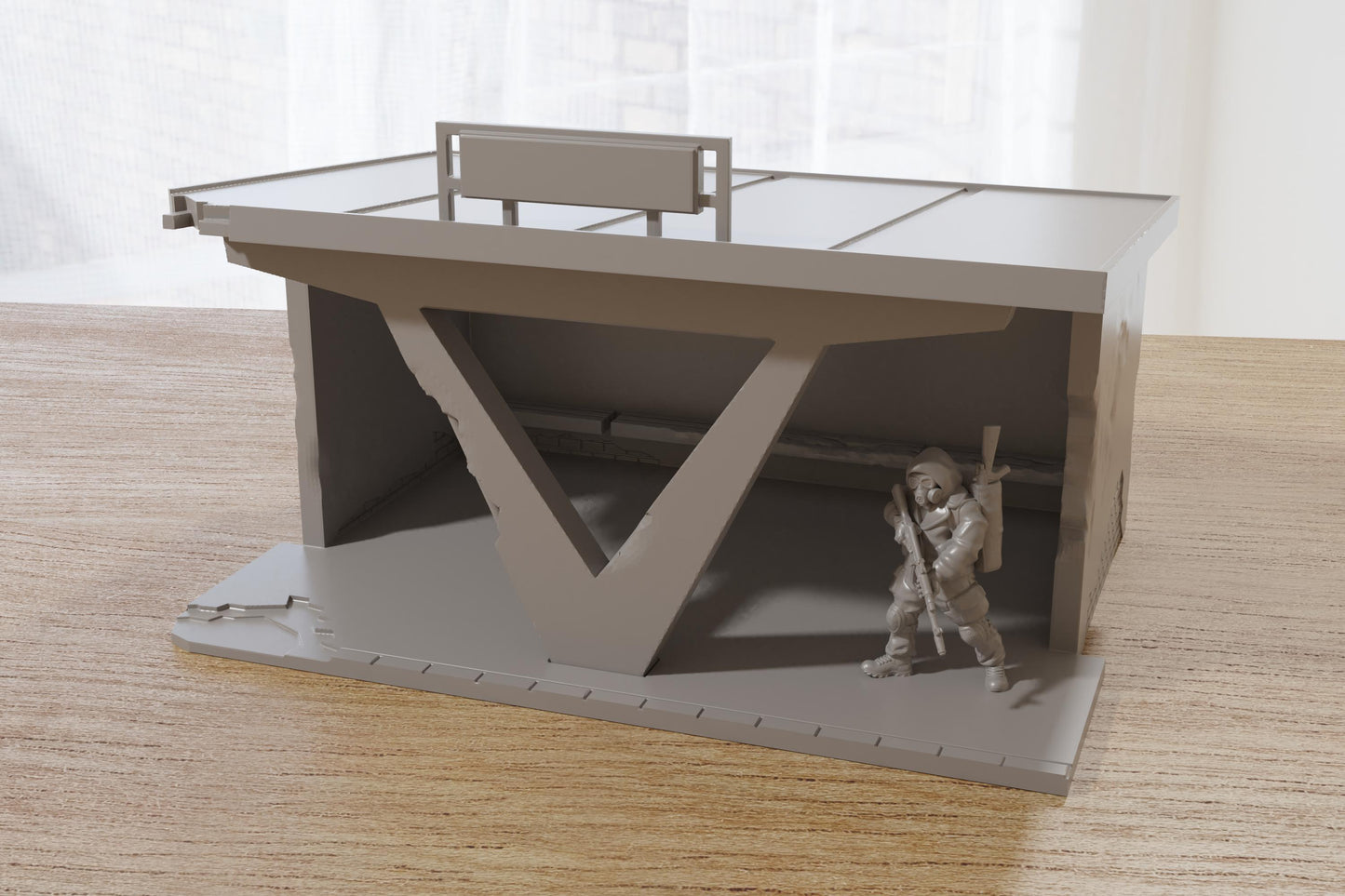 Wargaming Terrain Destroyed Soviet Bus Stop Various Scales Historical Wargaming Modern (US tariffs are pre-paid by us)