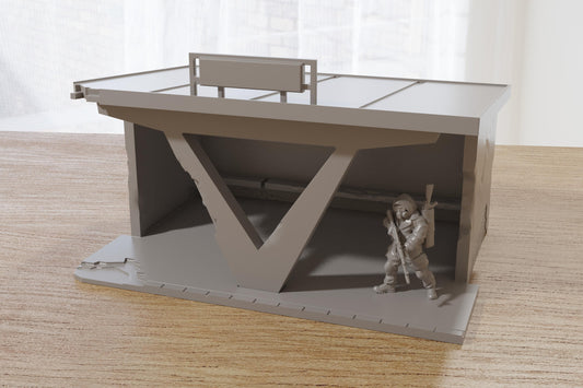 Wargaming Terrain Destroyed Soviet Bus Stop Various Scales Historical Wargaming Modern (US tariffs are pre-paid by us)
