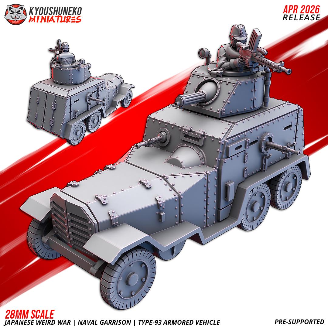 Weird World War II Japanese Naval Garrison Type 93 Armoured Vehicle