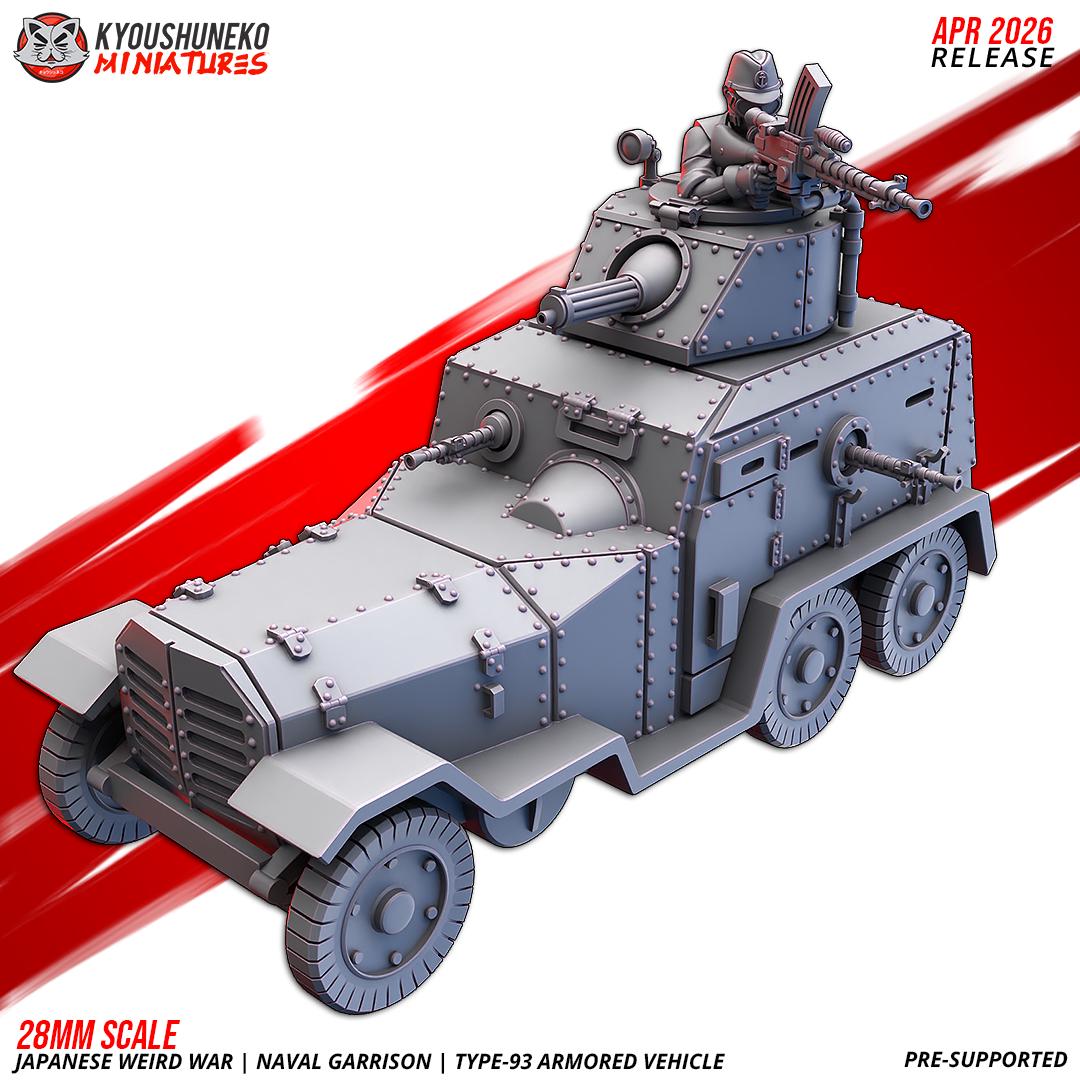 Weird World War II Japanese Naval Garrison Type 93 Armoured Vehicle