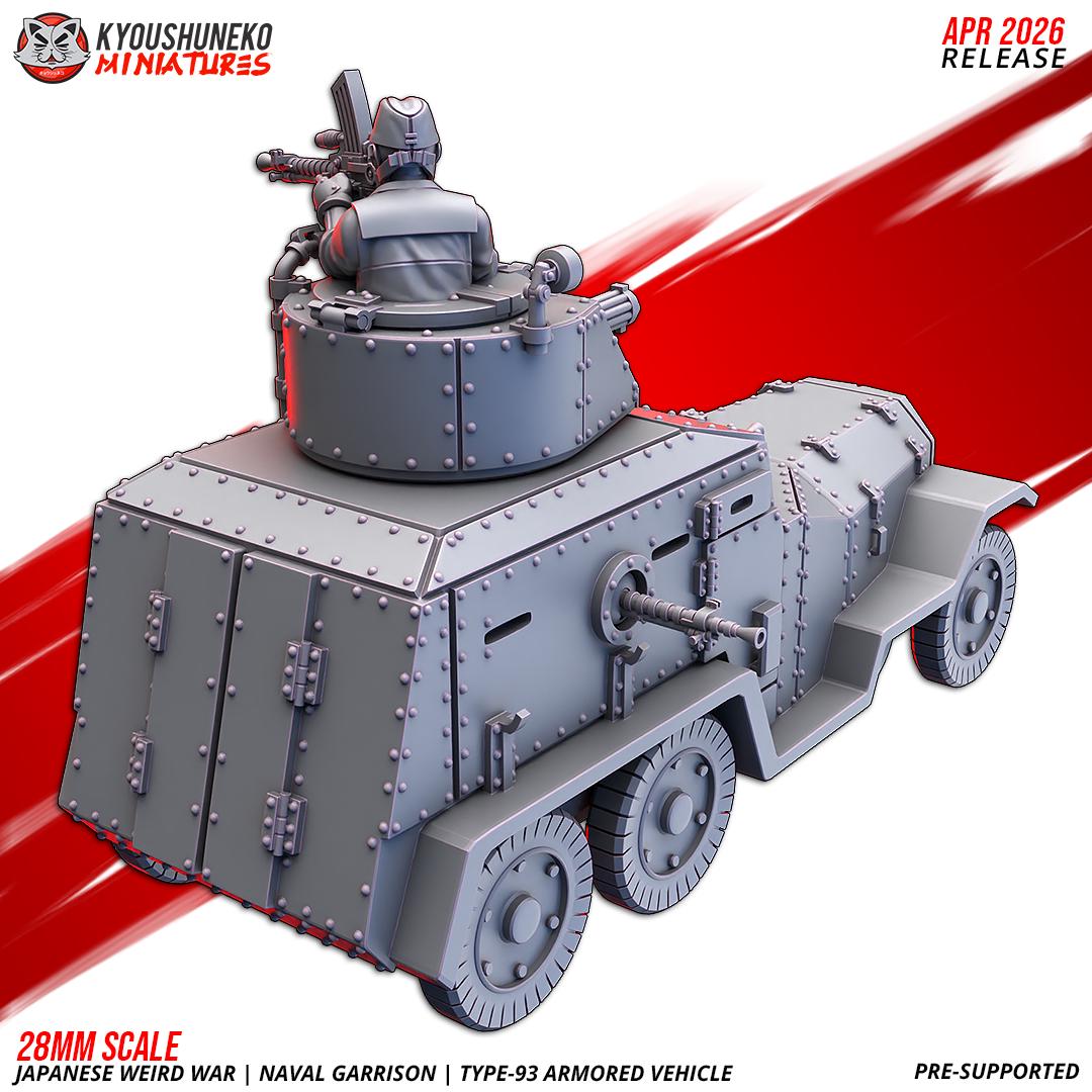 Weird World War II Japanese Naval Garrison Type 93 Armoured Vehicle