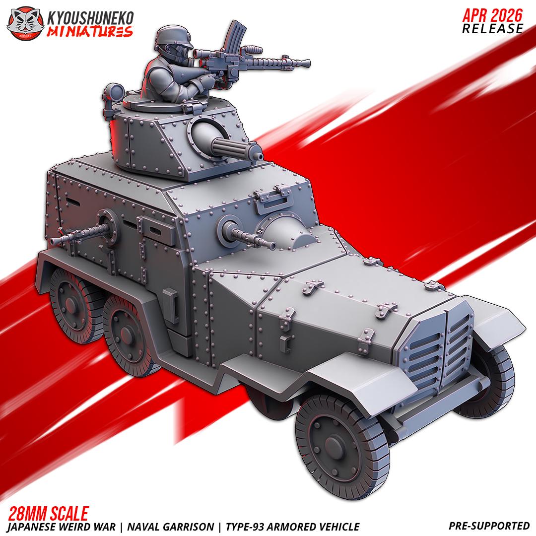 Weird World War II Japanese Naval Garrison Type 93 Armoured Vehicle