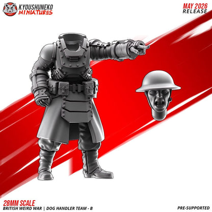 Weird War British War Dog Handler Team (4 models)