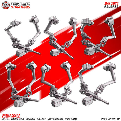 Weird War British Far East Automaton HMG Squad (6 models)