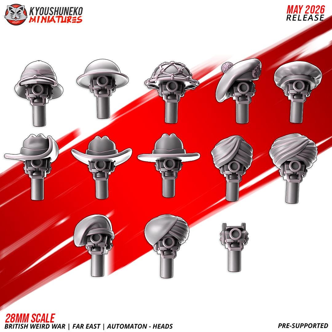 Weird War British Far East Automaton MMG Squad (6 models)