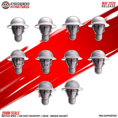Weird War British Far East Bullpup Infantry Squad (10 models) Various Scales