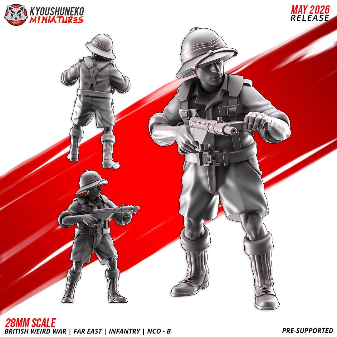 WWII British Far East NCOs (2 models) Various Scales
