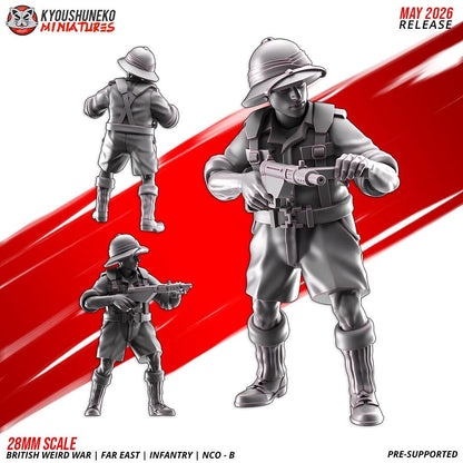 WWII British Far East NCOs (2 models) Various Scales