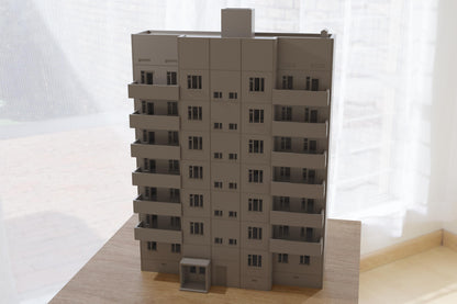 Wargaming Terrain Eastern European Apartments (3 storey,1 model) Various Scales Historical Wargaming Modern (US tariffs are pre-paid by us)