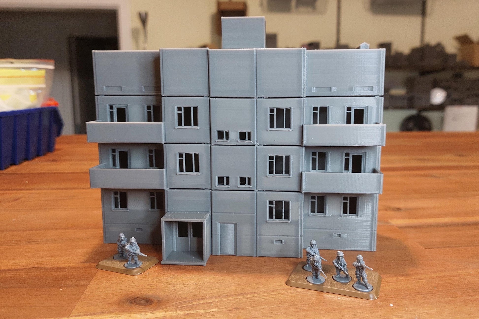 Wargaming Terrain Eastern European Apartments (3 storey,1 model) Various Scales Historical Wargaming Modern (US tariffs are pre-paid by us)