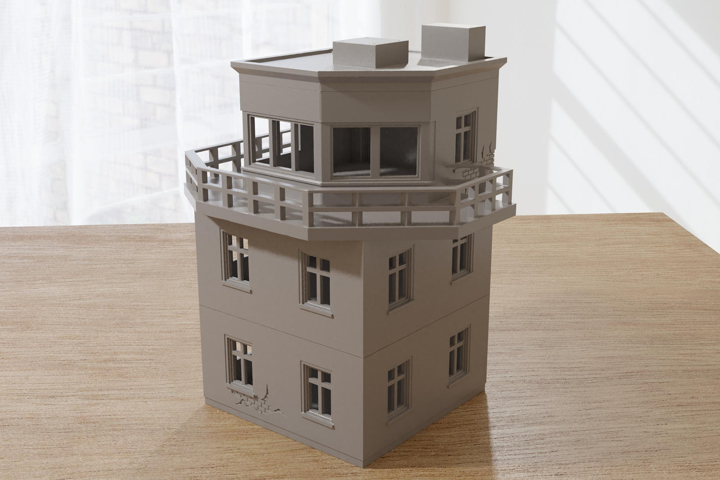 Wargaming Terrain WWII Airfield Control Tower Various Scales Historical Wargaming (US tariffs are pre-paid by us)