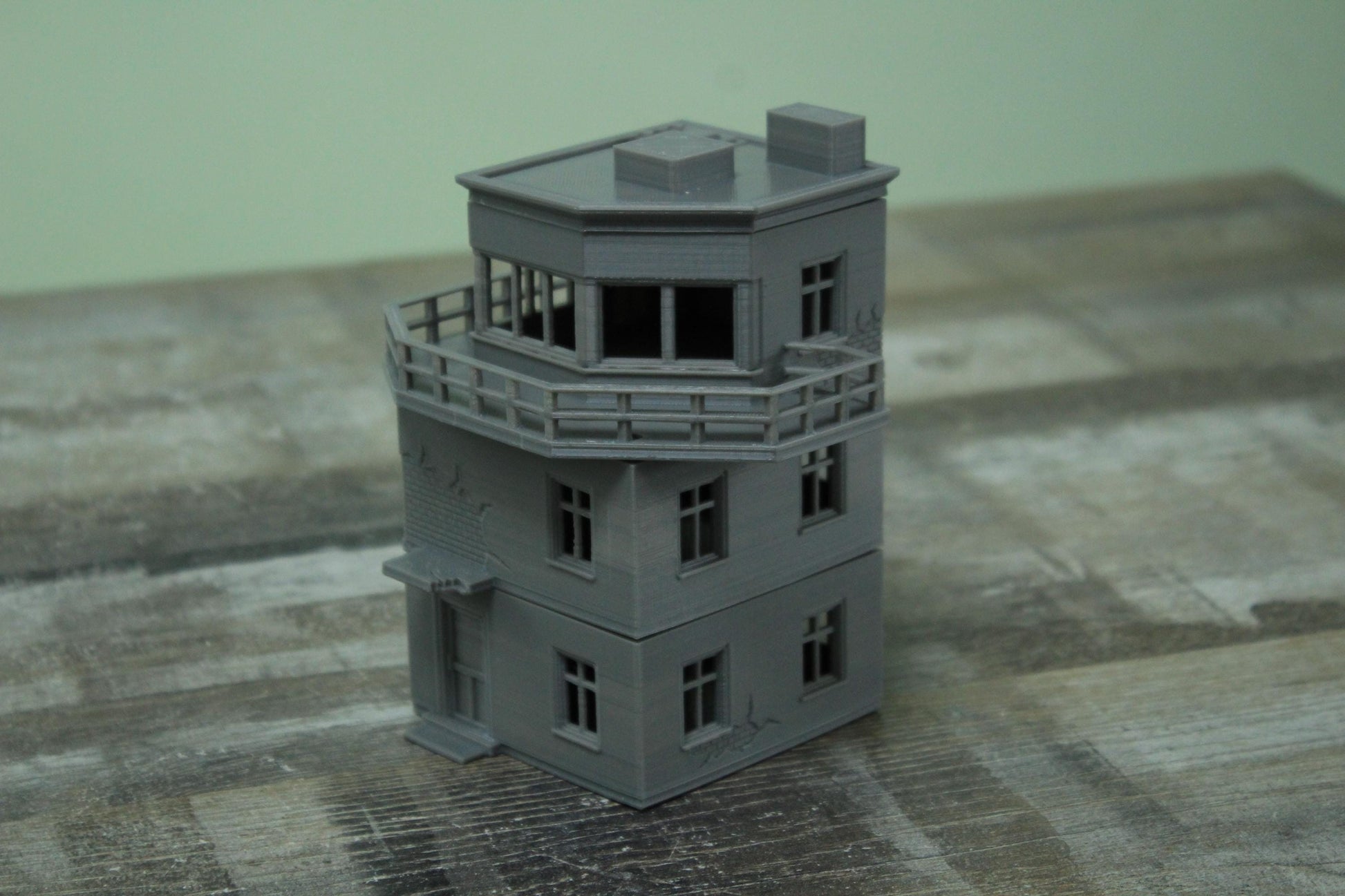 Wargaming Terrain WWII Airfield Control Tower Various Scales Historical Wargaming (US tariffs are pre-paid by us)