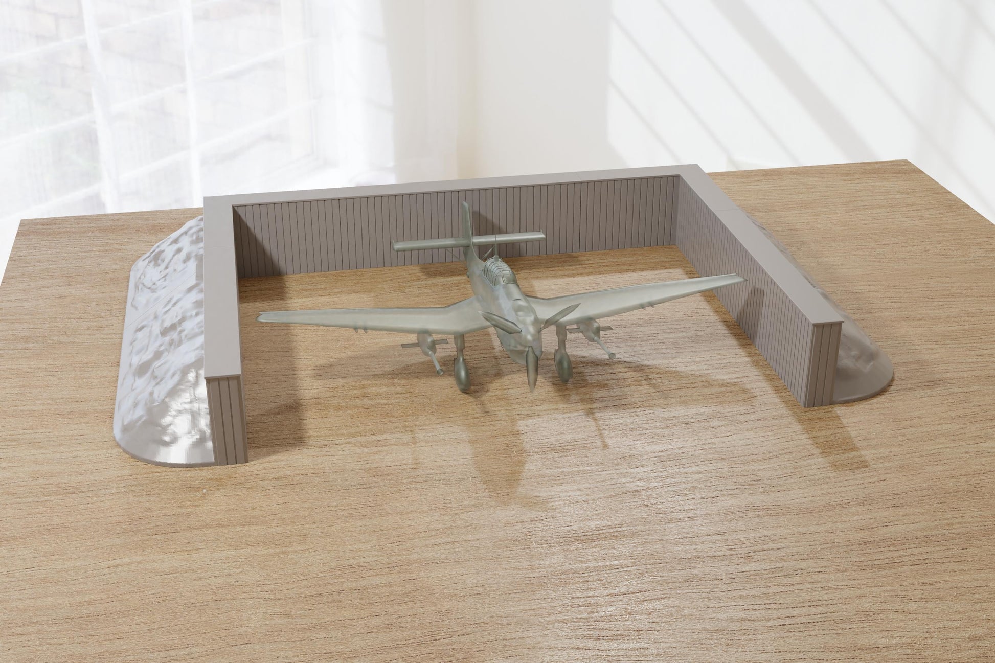 Wargaming Terrain WWII Airfield Plane Parking Lot Various Scales Historical Wargaming (US tariffs are pre-paid by us)