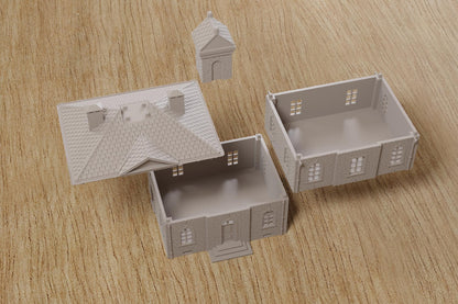 Wargaming Terrain WWII Ardennes City Hall Lot Various Scales Historical Wargaming (US tariffs are pre-paid by us)