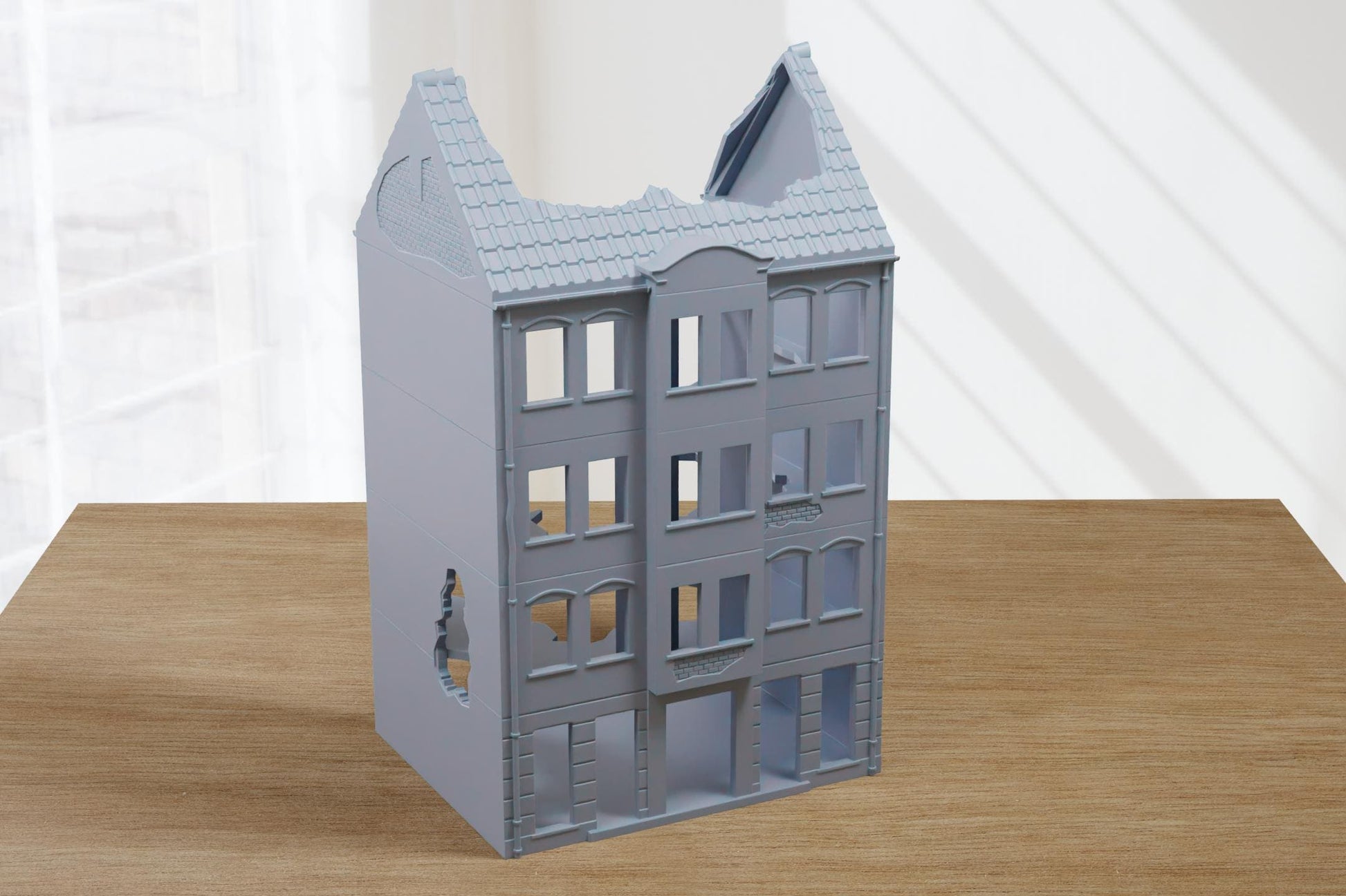 Wargaming Terrain WWII Berlin Destroyed Building Various Scales Historical Wargaming (US tariffs are pre-paid by us)