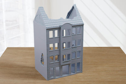 Wargaming Terrain WWII Berlin Destroyed Building Various Scales Historical Wargaming (US tariffs are pre-paid by us)