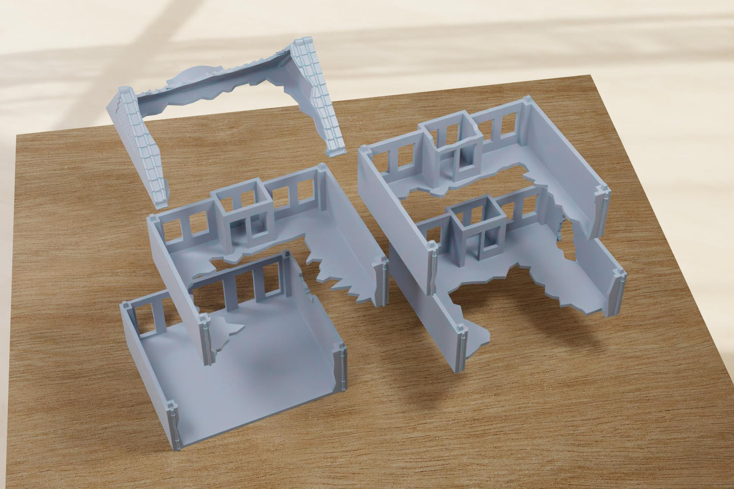 Wargaming Terrain WWII Berlin Destroyed Building Various Scales Historical Wargaming (US tariffs are pre-paid by us)