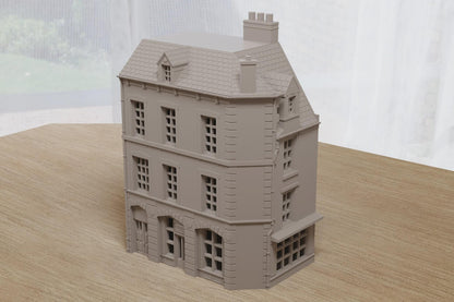 Wargaming Terrain WWII Caen Corner Building 2 Various Scales Historical Wargaming (US tariffs are pre-paid by us)