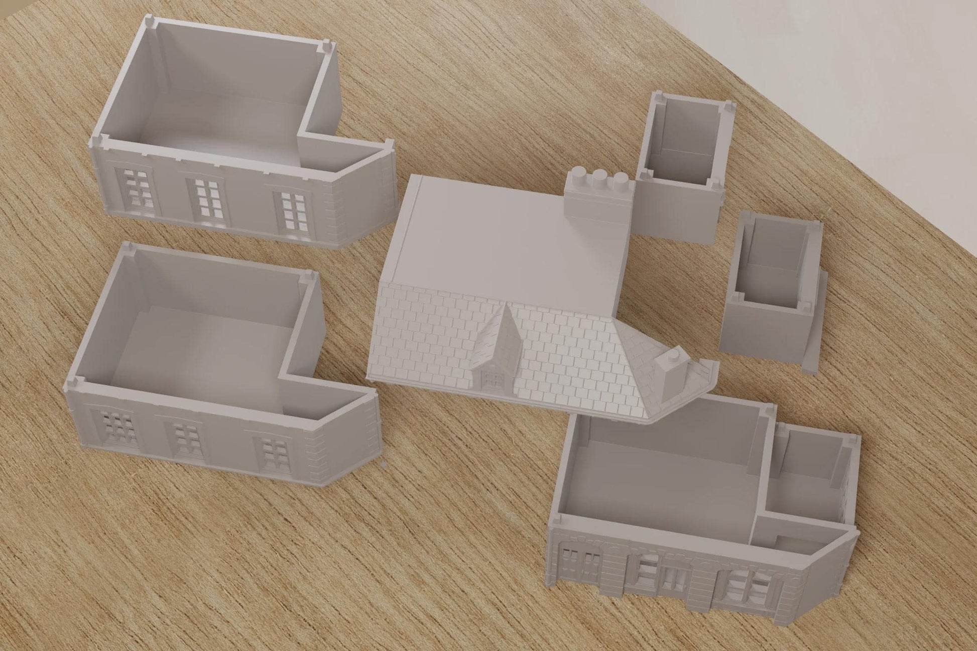 Wargaming Terrain WWII Caen Corner Building 2 Various Scales Historical Wargaming (US tariffs are pre-paid by us)