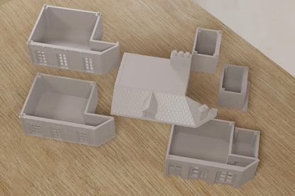 Wargaming Terrain WWII Caen Corner Building 2 Various Scales Historical Wargaming (US tariffs are pre-paid by us)