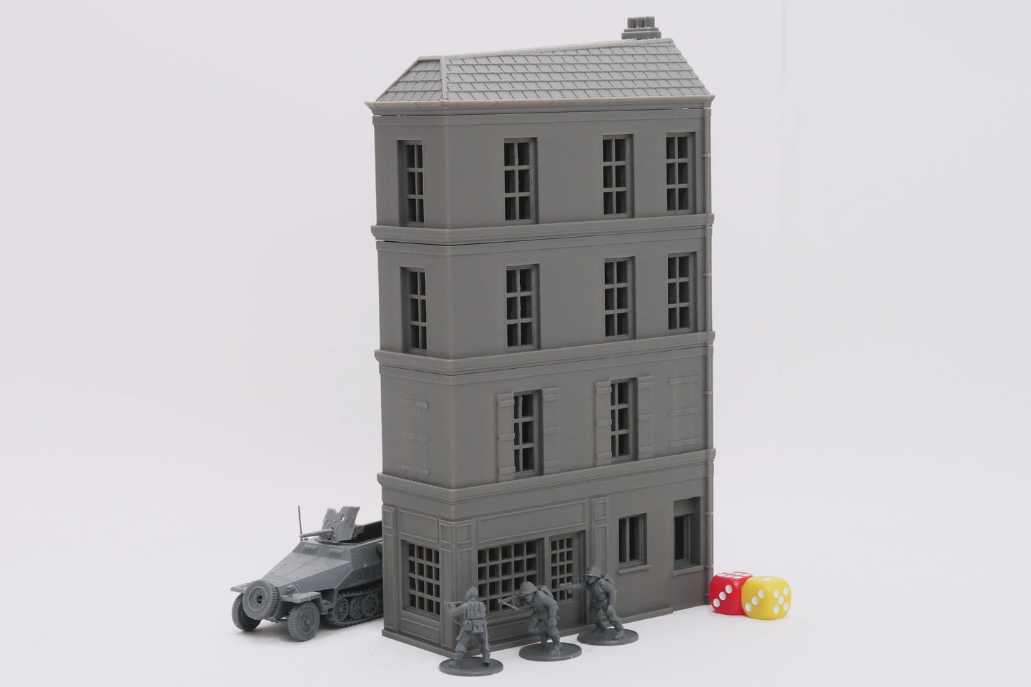 Wargaming Terrain WWII Caen Corner Building 4 Various Scales Historical Wargaming (US tariffs are pre-paid by us)