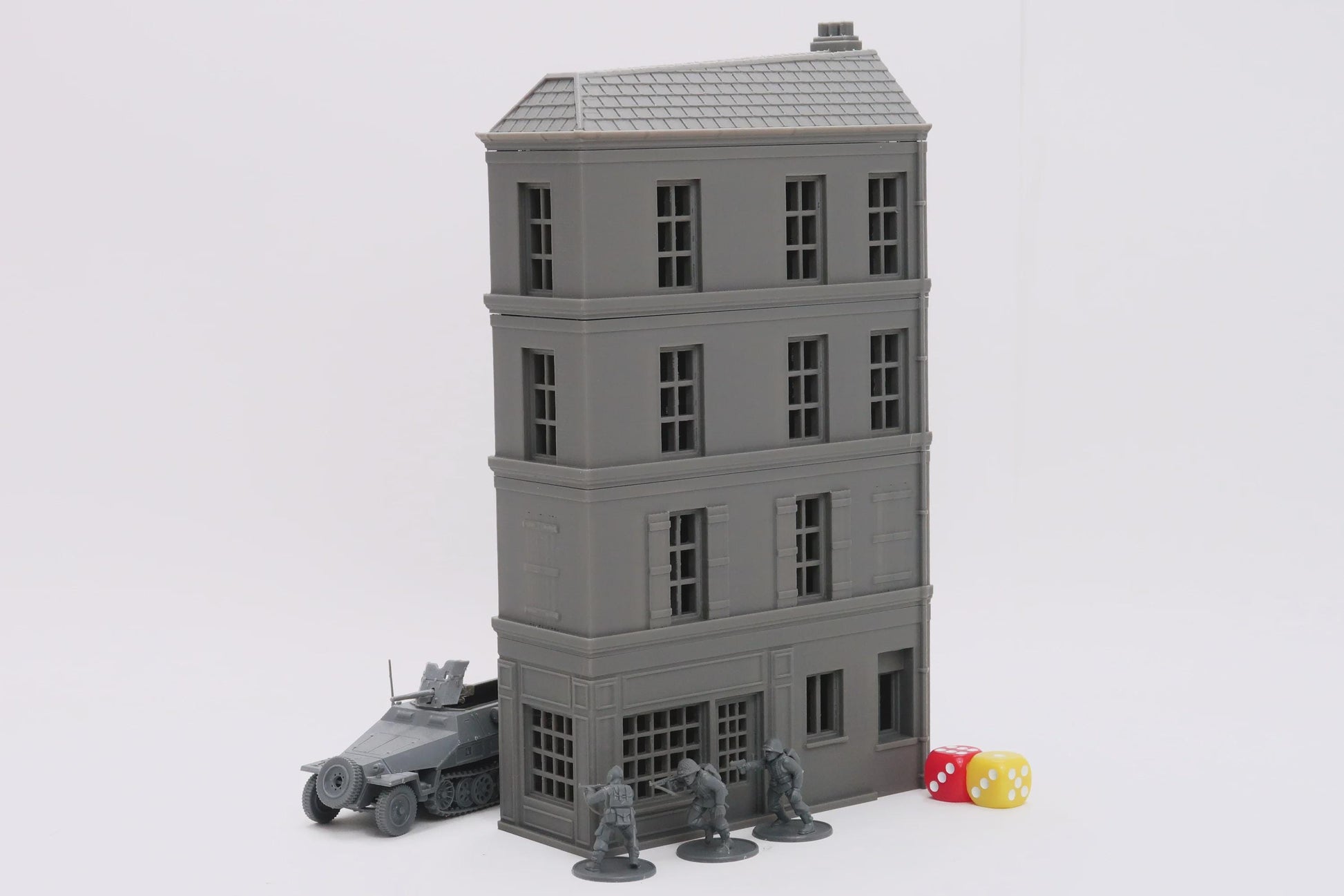 Wargaming Terrain WWII Caen Corner Building 4 Various Scales Historical Wargaming (US tariffs are pre-paid by us)