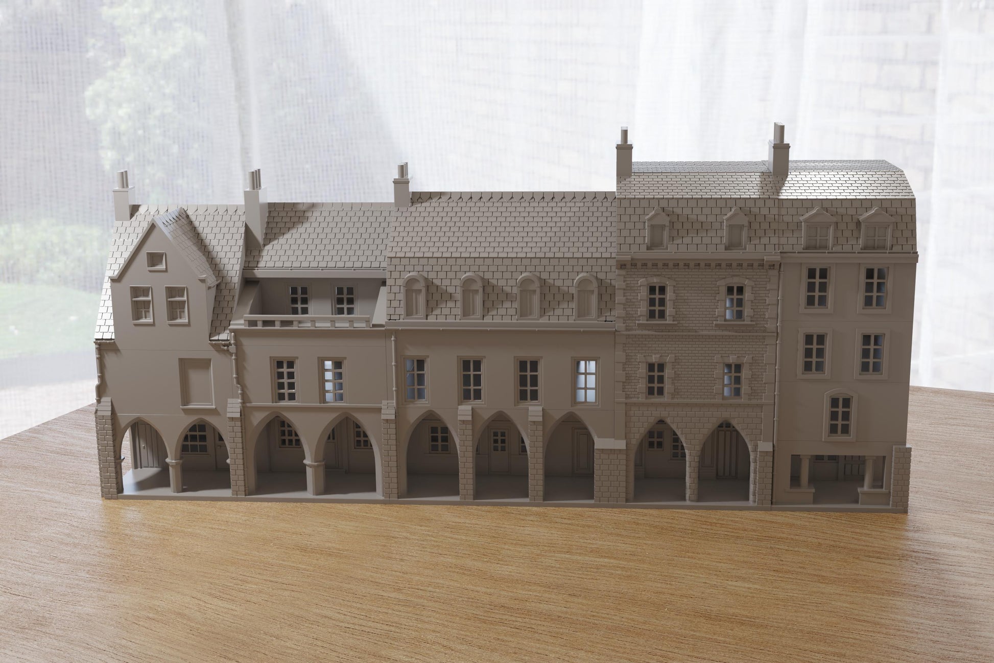 Wargaming Terrain WWII Carentan Medieval Arcades Set Various Scales Historical Wargaming (US tariffs are pre-paid by us)