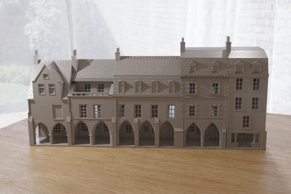 Wargaming Terrain WWII Carentan Medieval Arcades Set Various Scales Historical Wargaming (US tariffs are pre-paid by us)